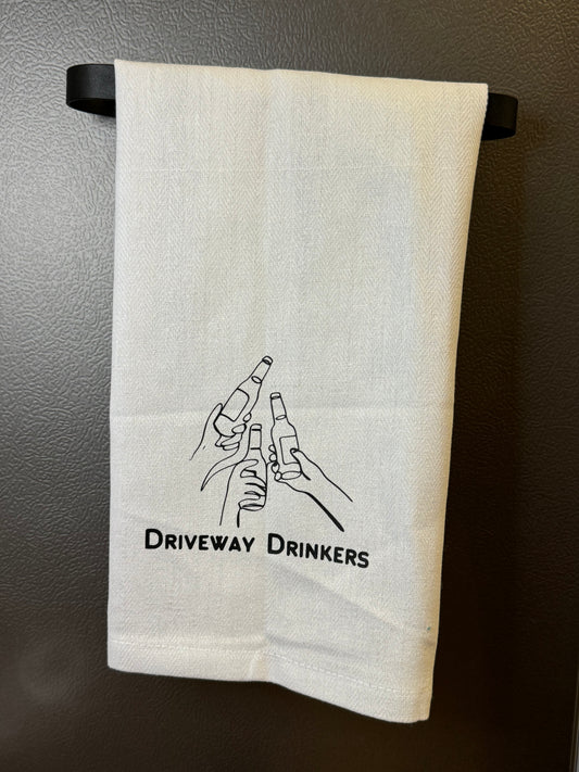 Driveway Drinkers Tea Towel