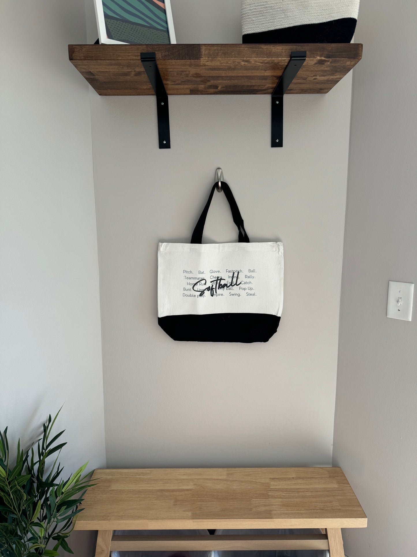 Softball Tote Bag