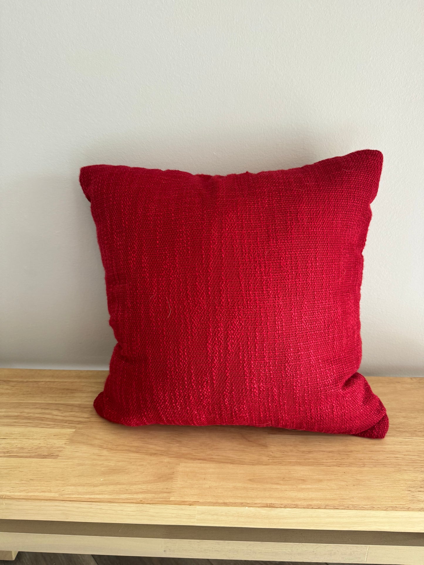 Red Reindeer Throw Pillow