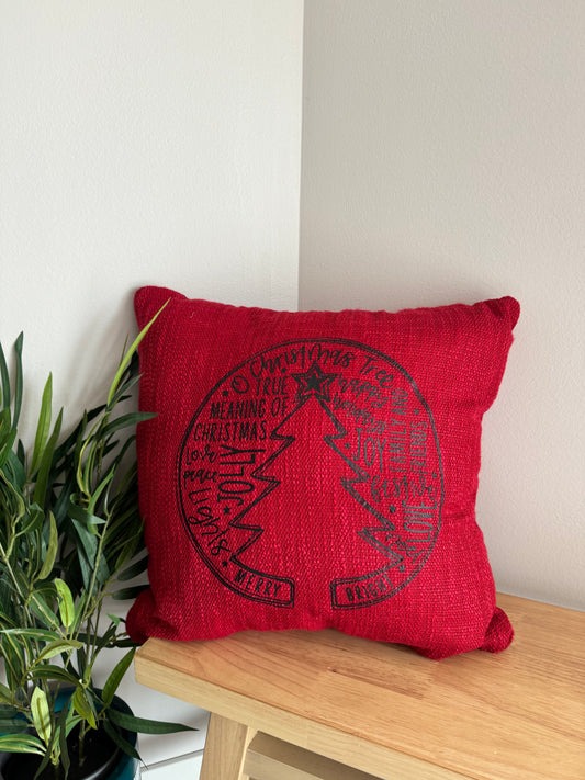 Christmas Tree Throw Pillow