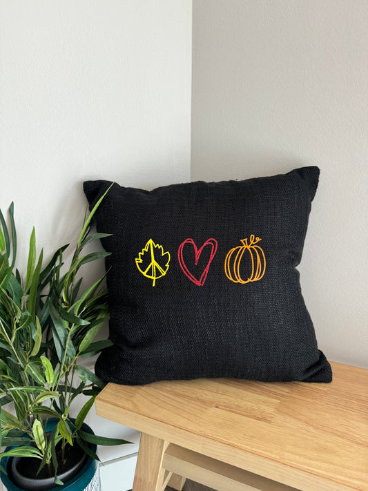 Peace Love & Pumpkins Pillow