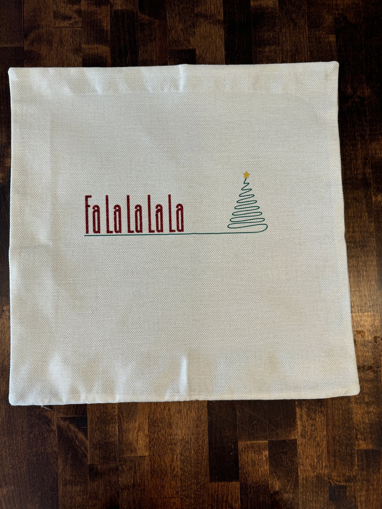 Fa La La La La PIllow Cover - Beige